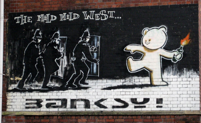 mild mild west Banksy